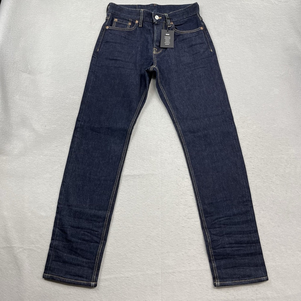 Buck Mason Jeans Mens 29 Blue Denim 14oz Ford Standard Dark Wash Button Fly